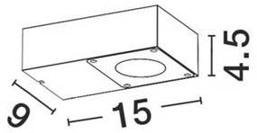 Aplica perete LED ambientala de exterior IP54 APOLLO NVL-713411