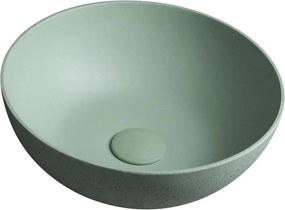 Sapho - Lavoar pe blat FORMIGO Ø 39 cm, beton/verde