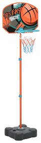 vidaXL Set de joc de baschet portabil, reglabil, 109-141 cm