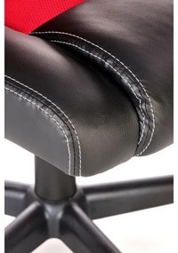 Scaun de birou KENU, negru/roșu