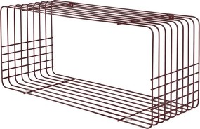 Raft burgundy etajat din metal 70 cm Wire – Mette Ditmer Denmark