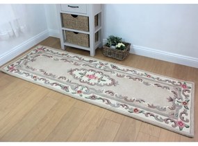 Covor din lână FlairRug Aubusson, 67 x 210 cm, bej