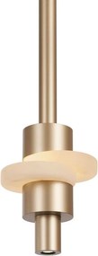 Lustra, Pendul LED din aluminiu si alabastru, Betty auriu