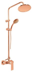 RAV Slezák NL182.5/7ZRK - Set de duș cu baterie NIL, finisaj aur roz periat