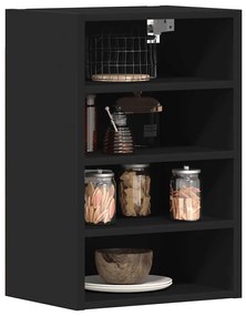 vidaXL Dulap suspendat “Riga”, negru, 40x29,5x60 cm, PAL
