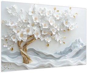 Tablou – Arborele vieții 3D elegant (90x60 cm)