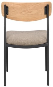 Scaune de dining bej/natural 2 buc. Maymont – Rowico