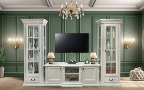 Set Living Bernhard I, Lemn Masiv, Alb