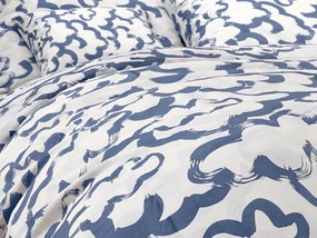 Lenjerie de pat MAGIC SKY alb-albastru din bumbac Dimensiune lenjerie de pat: 70 x 90 cm | 140 x 200 cm