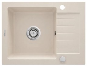 Deante ZQZ_511A - Chiuvetă de bucătărie ZORBA, 58 x 44 cm, granit/bej