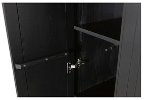 Șifonier negru din lemn de pin 60x210x42 cm Gravure – WOOOD