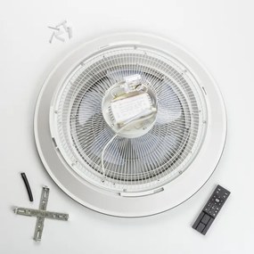 Plafonieră LED dimabilă cu ventilator Brilagi AURA LED/38W/230V negru + telecomandă