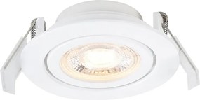 Set de 3 spoturi LED incastrabile directionabile Monolo alb
