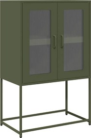 vidaXL Dulap înalt, verde măsliniu, 68x39x107 cm, oțel