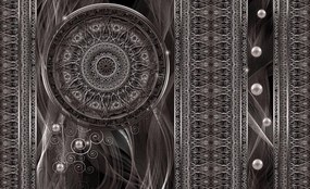 Fototapet - Abstracție cu vise alb negre (254x184 cm)
