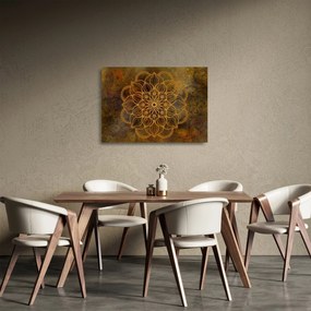 Tablou pe sticlă - Mandala bucuriei (70x50 cm)