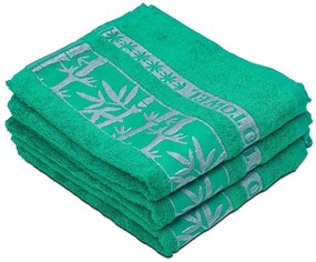 Prosop din bambus BAMBOO 50 x 90 cm verde inchis, 70% fibra de bambus 30% bumbac
