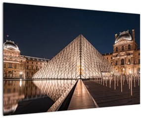 Tablou - Louvre noaptea (90x60 cm)