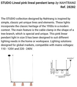 Lustra suspendata design modern Studio roz