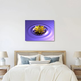 Tablou pe sticlă - Lotus (70x50 cm)