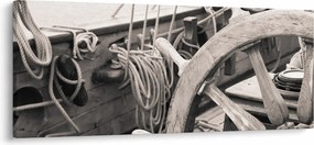 Tablou - Cârma de barcă cu vele (120x50 cm)
