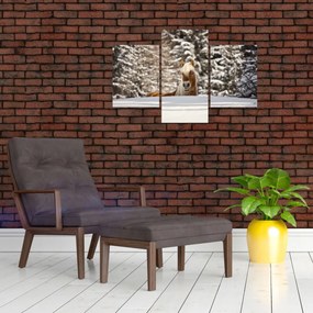 Tablou - Cal în peisaj de iarnă (90x60 cm)