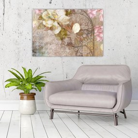 Tablou - Ornament de flori (90x60 cm)