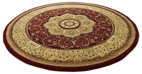 Covor roșu rotund ø 150 cm Heritage – Think Rugs