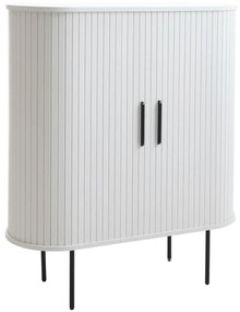 Dulap alb cu ușă glisantă 100x118x40 cm Nola – Unique Furniture