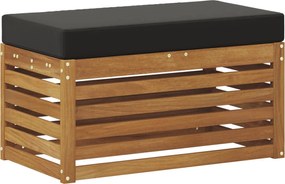 vidaXL Bancă de exterior natural 80 x 43 x 37 cm Lemn Solid de Acacia