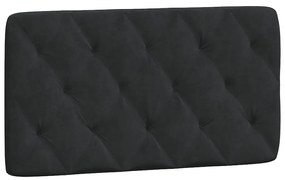 374716 vidaXL Pernă tăblie de pat, negru, 100 cm, catifea