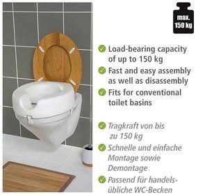 Scaun de WC ridicat Secura – Wenko