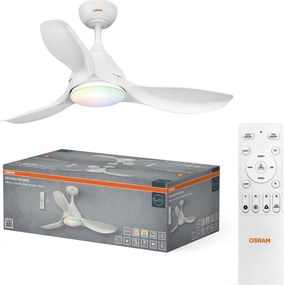 Osram - Ventilator de tavan LED RGB reglabil NORDES LED/18W/230V 3000-6500K + telecomandă