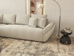 Colțar extensibil dumonde cu ladă de depozitare si sezut confortabil din spuma high-density, Berlin XL Euphoria Ivory 350x185 cm