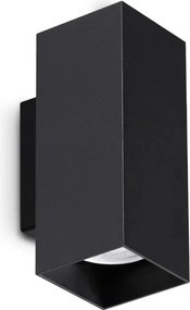 Aplica de perete LOOK AP2 SQUARE D60 H150 NERO