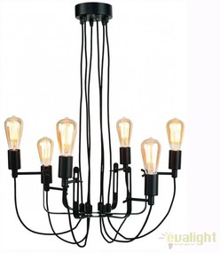 Candelabru design industrial cu 6 brate SEATTLE SEATTLE/H/B