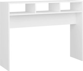 vidaXL Masă consolă, alb, 105x30x80 cm, PAL
