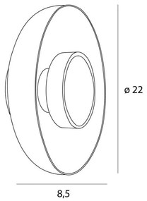 Aplica de perete LED moderna Signature 22cm