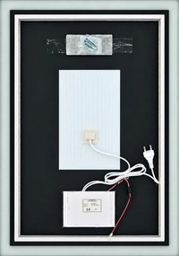IREDA Oglindă de baie cu iluminare LED, 80 x 60 cm