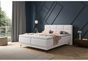 Pat matrimonial 180 cm Riviera 180 (cu somieră și saltea) (cu sp. depozitare) (gri + negru). 1099639