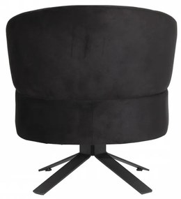Fotoliu, Lemn Solid, Kobalt Bergere, Negru