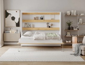 Pat rabatabil Devesto Horizontal Wall 140 Artisan Eiche, 200x140 cm – Artisan Eiche