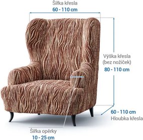 Gaico Huse bielastice UNIVERSO NOU dungi maro fotoliu clasic (l. 60 - 110 cm)