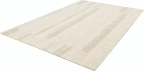 Covor bej din lână 160x240 cm Agnus Brush Lines – Agnella