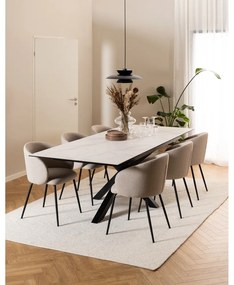Scaune de dining crem 2 buc. Eleanor – Actona