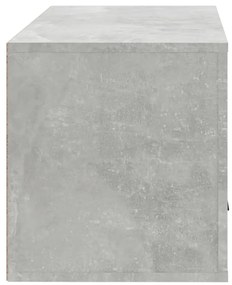 Pantofar de perete, gri beton, 70x35x38 cm, lemn prelucrat 1, Gri beton