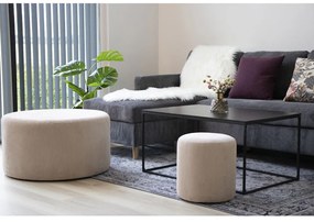 Masă de cafea Vita negru cu cadru negru 60x90x45 cm