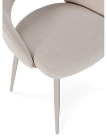 Scaune de dining bej 2 buc. tapițate Lia – Marckeric