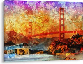 Tablou - Golden Gate, SanFrancisco, California (70x50 cm)
