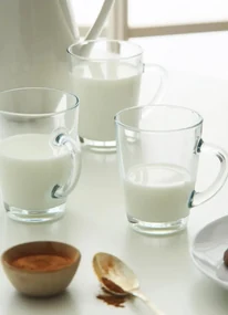 Set 6 Cani 300 ml, Sticla, LV-VEG422F, Transparent